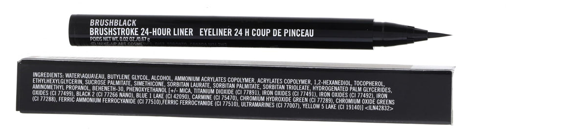 MAC Brushstroke Liner demonstrates long-wear, transfer-resistant color that endures all day.