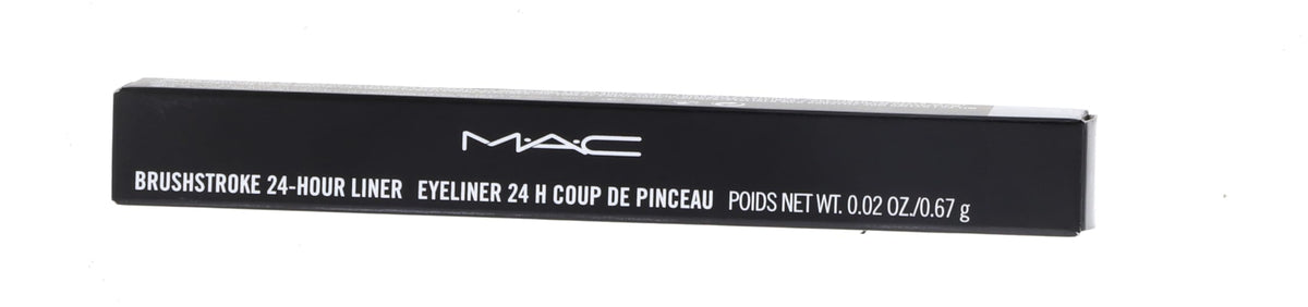 MAC Brushstroke Liner being removed with warm water for gentle cleanup.