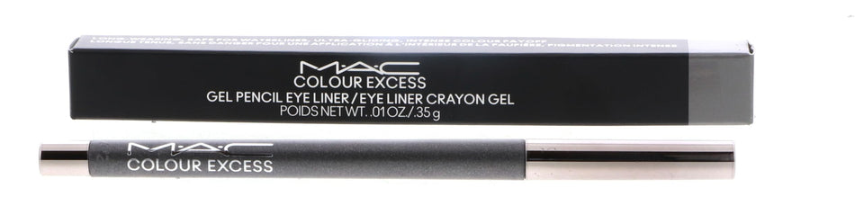 MAC Colour Excess Gel Pencil Eye Liner gunmetal swatch for vivid, long-wearing definition