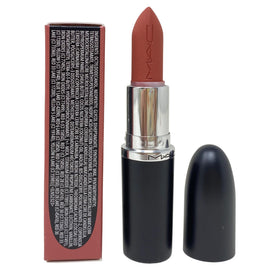 MAC M.A.Cximal Matte Lipstick 683 Cafe Mocha on lips showing mauve nude finish