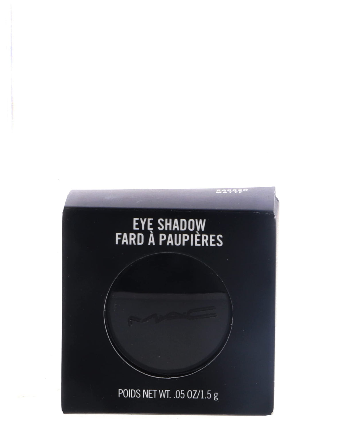 MAC Eye Shadow Carbon close-up demonstrates smooth blending on the lid