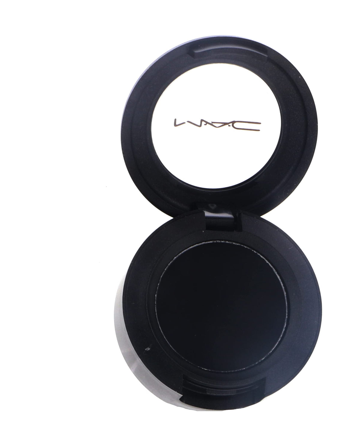 MAC Eye Shadow Carbon swatch showing bold pigment for dramatic looks