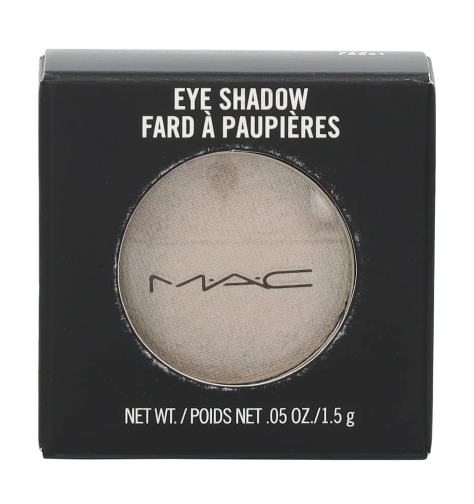 MAC Eye Shadow Frost Vex swatch on skin shows even payoff