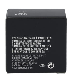 MAC Eye Shadow Mini Charcoal Brown Matte applied on the lid for a subtle smoky everyday look.