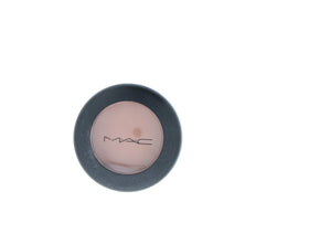 Close-up of MAC Soft Brown compact with smooth matte texture