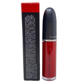Lips wearing Feels So Grand with velvety matte red finish