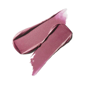 MAC Frost Lipstick Plum Dandy compact-use shot showing quick color touch-ups.