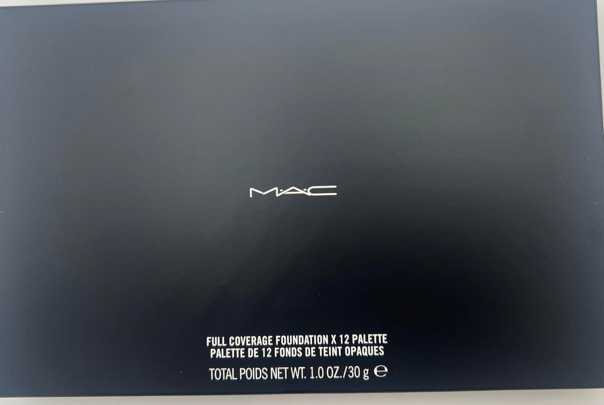 MAC Full Coverge Foundation 12 Pro Palette applied with sponge for sheer or full coverage