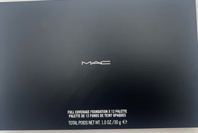 MAC Full Coverge Foundation 12 Pro Palette applied with sponge for sheer or full coverage