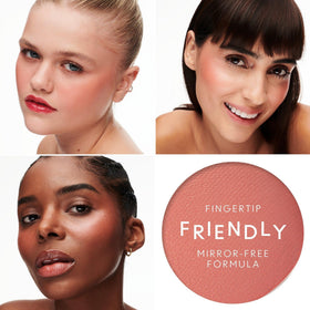 MAC Glow Play Cushiony Blush packaging highlighting sustainability