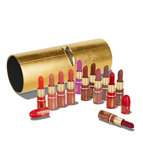 MAC Lustreglass mini lipsticks swatches, versatile day-to-night shades.