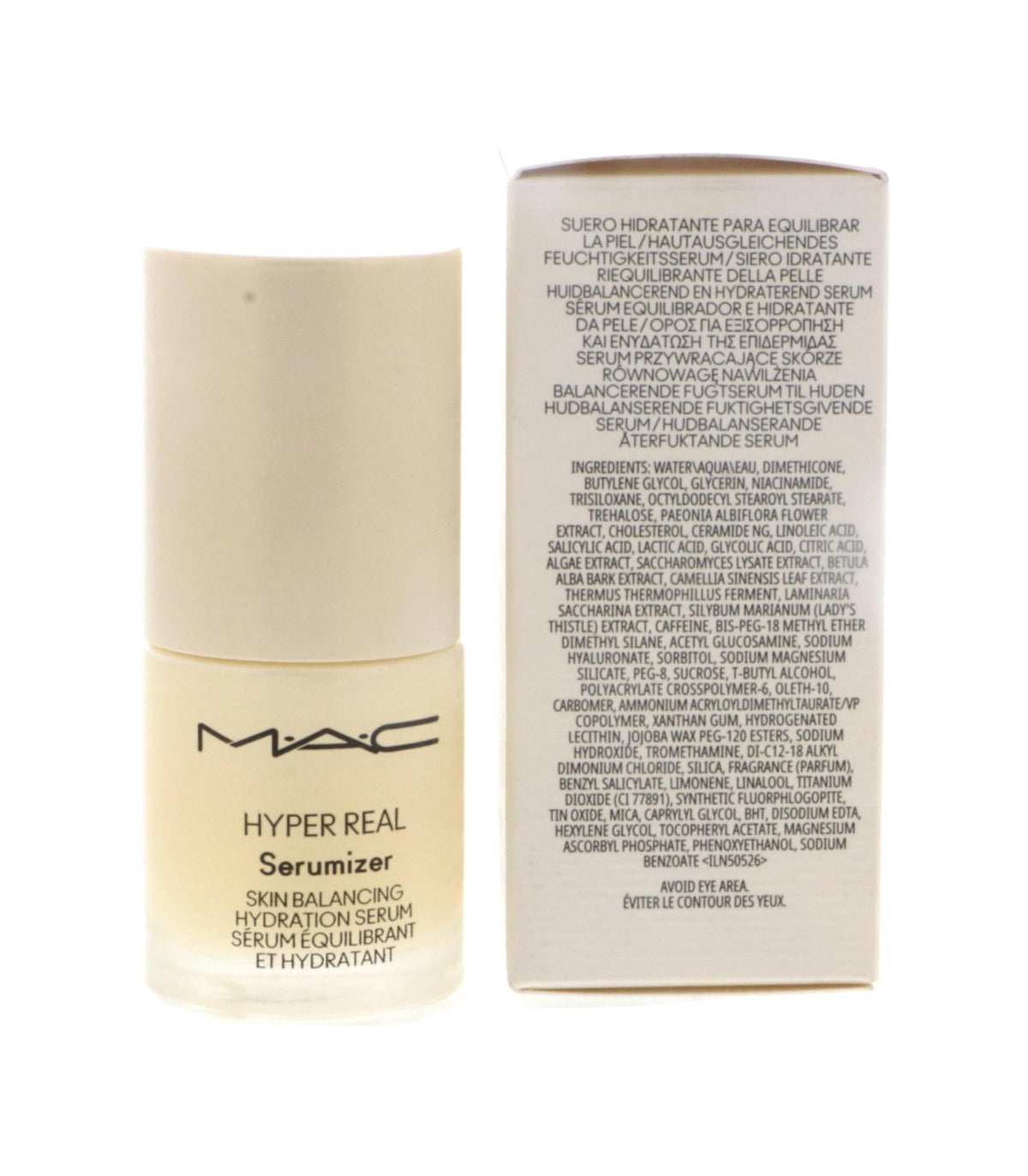 MAC Hyper Real Serumizer being dispensed for smooth makeup prep.