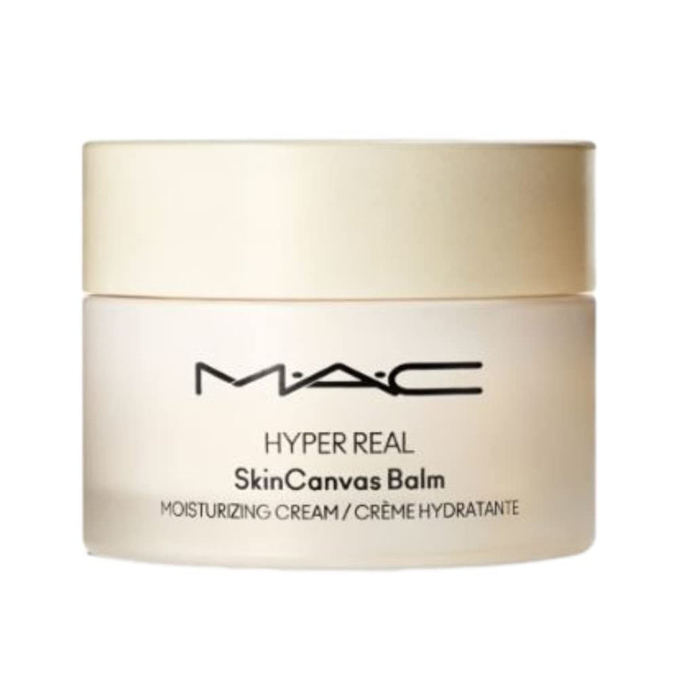 MAC Hyper Real SkinCanvas Balm packaging in a 50 ml jar for daily hydration and barrier support