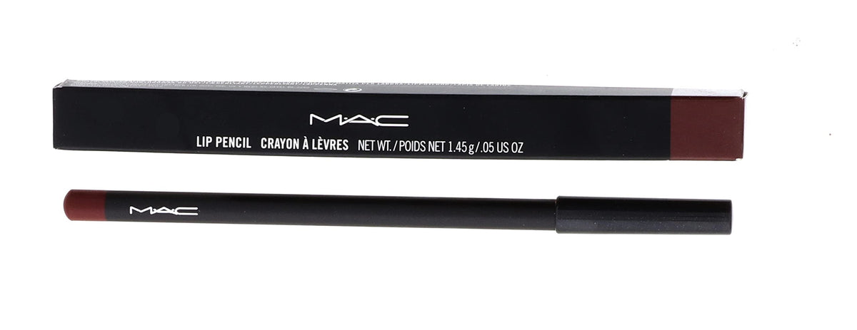 MAC Lip Pencil Mahogany packaging beside lipstick for easy pairing.