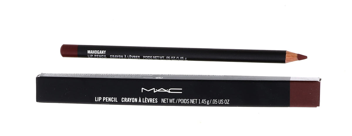 MAC Lip Pencil Mahogany sharp tip ready for clean application.
