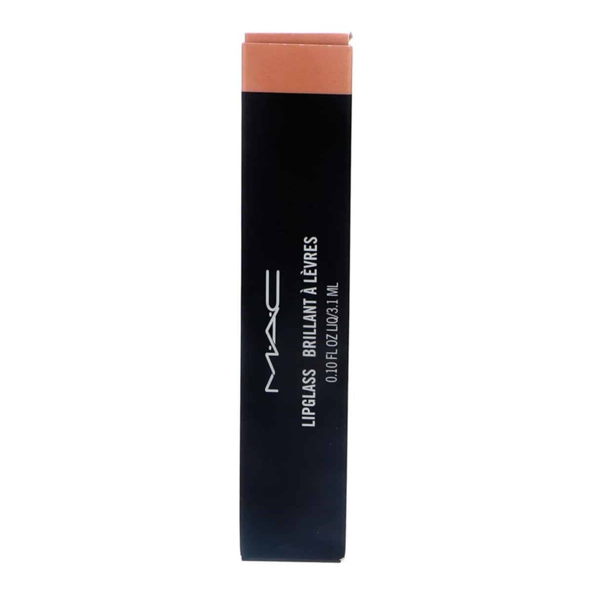 MAC Lipglass C-THRU applicator close-up for precise application.