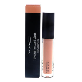 MAC Lipglass C-THRU bottle showing a glass-like shine for versatile looks.