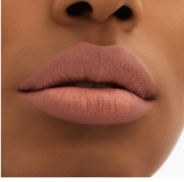 Packaging of MAC Locked Kiss 24H Lipstick 61 Mischief shows sleek design.