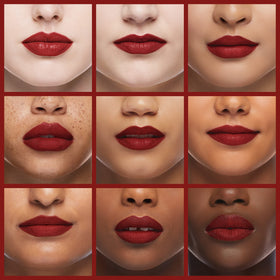 MAC Matte Lipstick 612 Russian Red design close-up shows creamy formula for smooth application