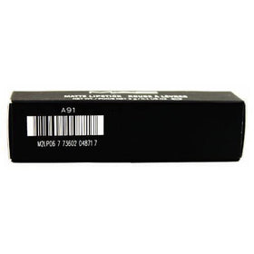 MAC Matte Lipstick 612 Russian Red no-shine matte close-up emphasizes bold color