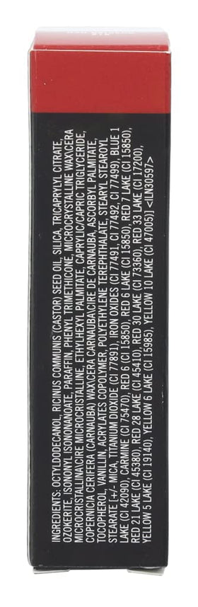 MAC Matte Lipstick 612 Russian Red portrait shows vivid color depth