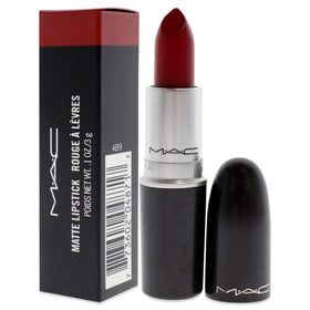 MAC Matte Lipstick 612 Russian Red texture detail highlights creamy, luxurious finish