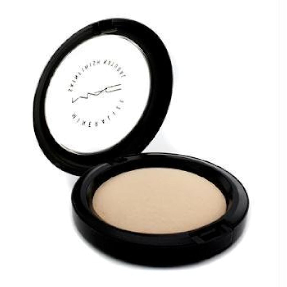MAC Mineralize SkinFinish Natural Medium compact close-up showing subtle contour finish
