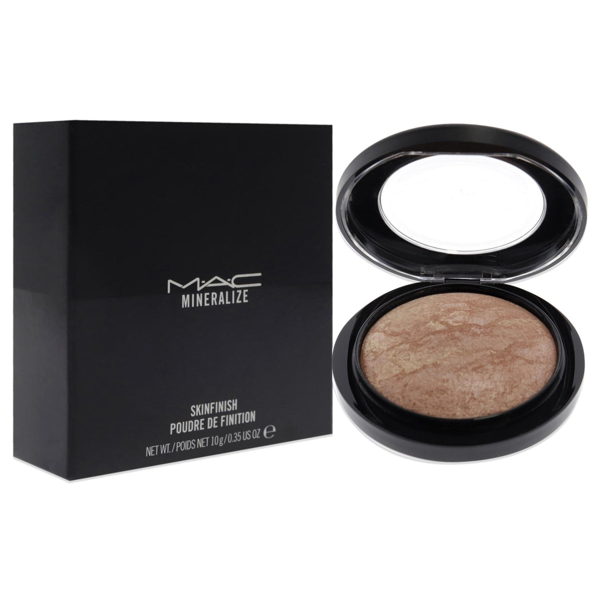 MAC Mineralize Skinfinish Soft and Gentle on cheekbones for luminous contour highlight.