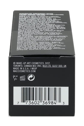 MAC Mineralize Timecheck Lotion packaging on display communicates premium skincare option.