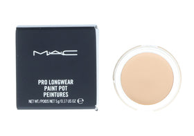 MAC Paint Pot Soft Ochre open jar showing creamy base for smooth lid color.