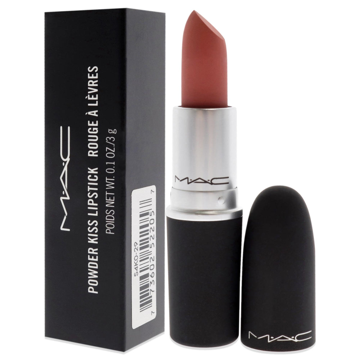MAC Powder Kiss Mull It Over close-up captures hazy color blend.