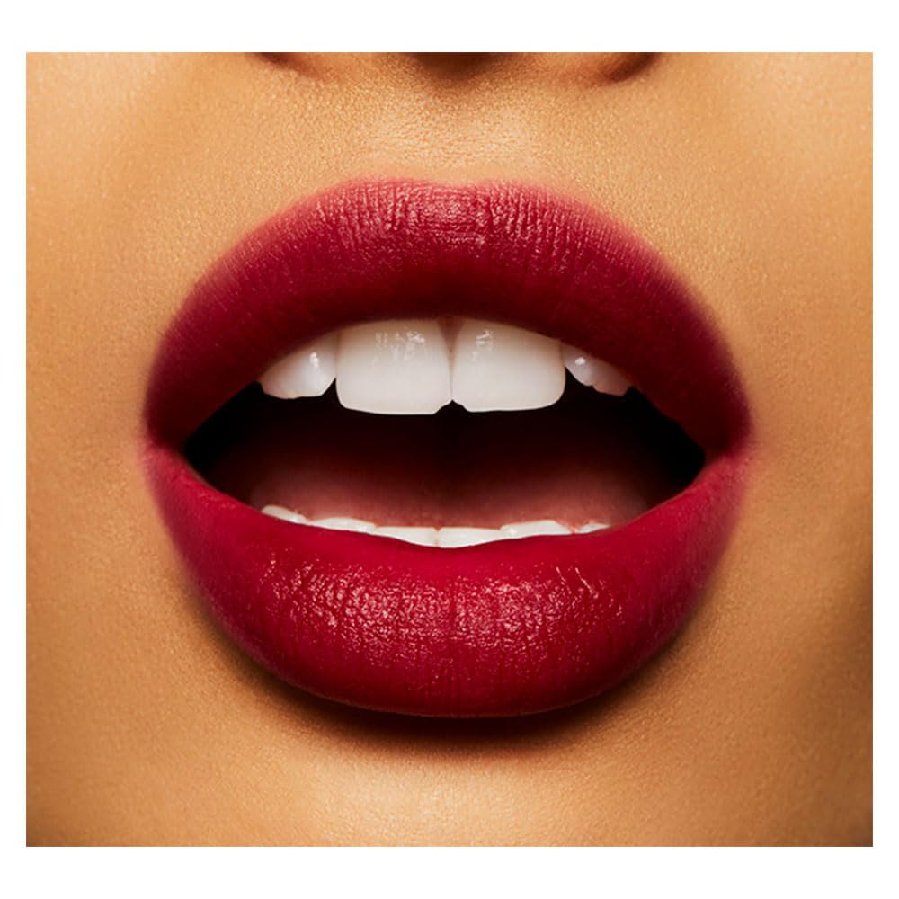 MAC Powder Kiss Liquid Lipcolour texture delivers soft moisture-matte finish.