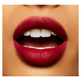 MAC Powder Kiss Liquid Lipcolour texture delivers soft moisture-matte finish.