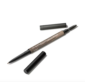 MAC Pro Brow Definer 1mm tip demonstrating precise hair-like strokes for natural brows
