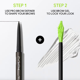 MAC Pro Locked Brow Gel Clear enhances brow shape over time