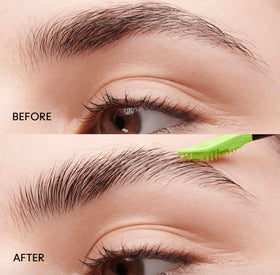 MAC Pro Locked Brow Gel Clear texture on brows for natural finish