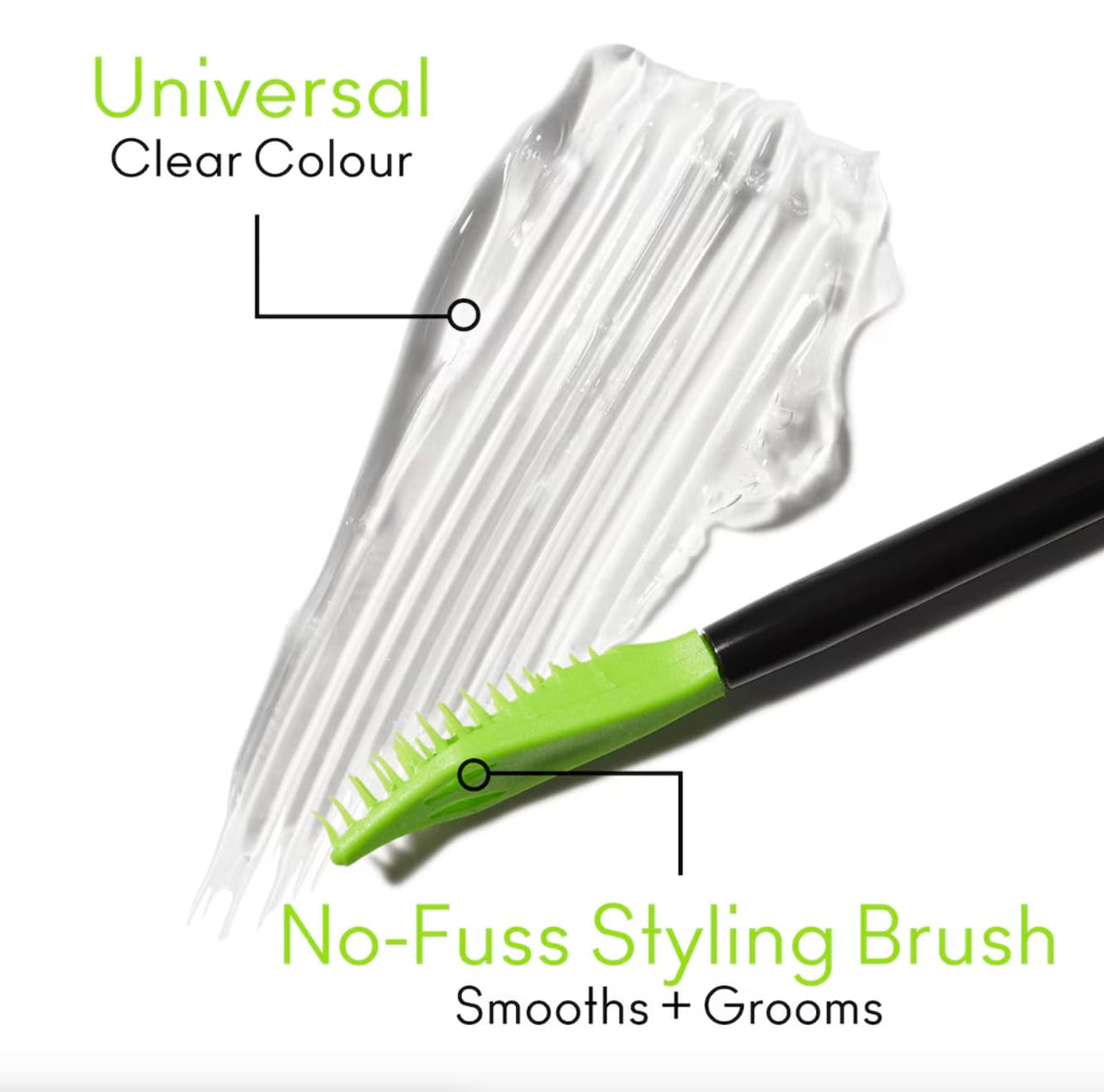 MAC Pro Locked Brow Gel Dual-Brush in use for shaping