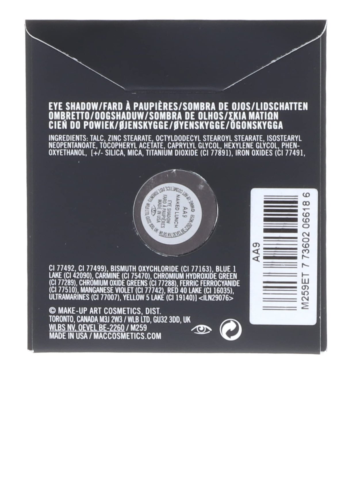 Refill reduces waste and keeps your MAC Pro Palette ready for travel.