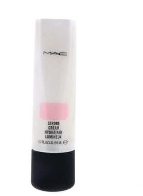 MAC Strobe Cream Pink Lite on-face glow enhances makeup luminosity.