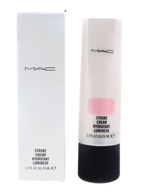 MAC Strobe Cream Pink Lite on-hand texture demonstrating lightweight glide.