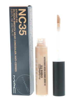 Close-up of MAC Studio Fix packaging and smooth formula for easy use