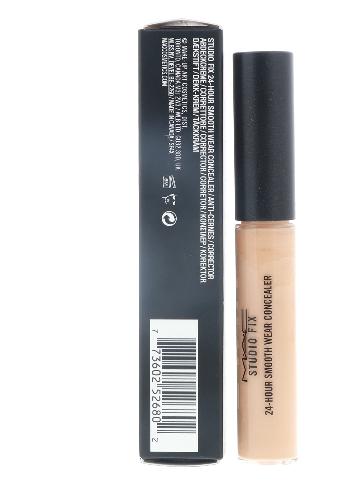 Swatch of MAC NC35 shade showing medium skin tone match and buildable coverage