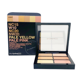 MAC Studio Fix Conceal and Correct Palette Light open swatches for even coverage