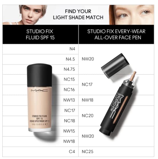 MAC Studio Fix Every Wear Face Pen NW20 swatch on arm shows natural matte finish.