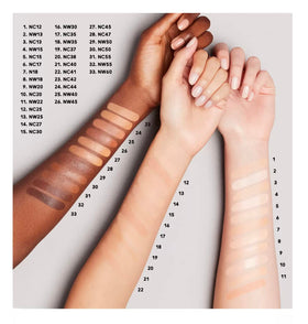 MAC Studio Fix Every Wear concealer tip close-up illustrating transfer-proof, long-wear performance.
