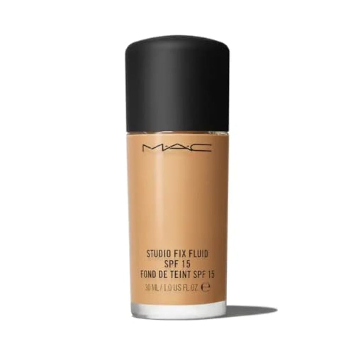 MAC Studio Fix Fluid Foundation bottle with pump for easy application and matte finish
