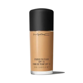 MAC Studio Fix Fluid Foundation bottle with pump for easy application and matte finish