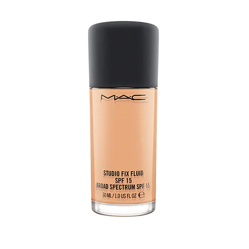 MAC Studio Fix Fluid SPF 15 NC16 bottle with matte finish for shine control