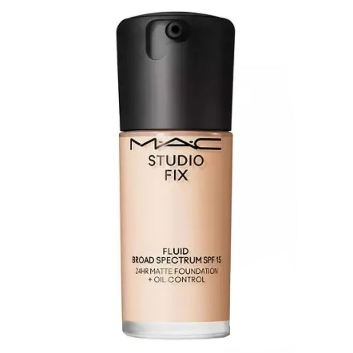 MAC Studio Fix Fluid bottle with buildable coverage and SPF 15 for daily wear
