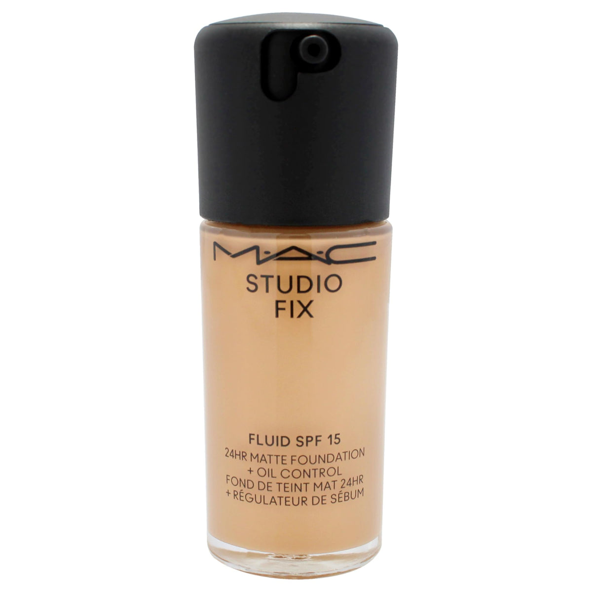 MAC Studio Fix Fluid SPF 15 texture application shows easy blending and buildable coverage.